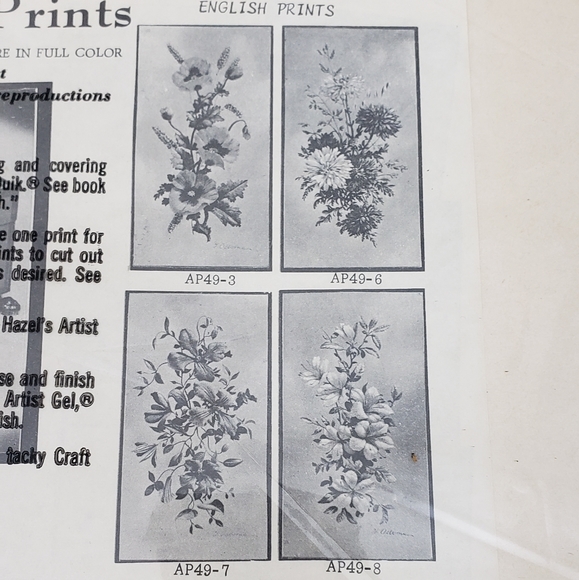 2 Hazels Art Print Originals Vintage Decoupage Craft Paper Only - Picture 5 of 8